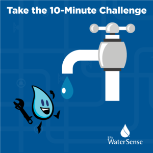 10 minute water leak challenge