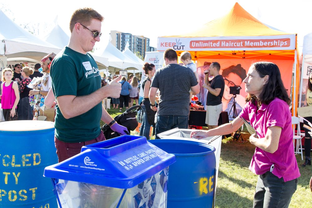 AZ Fall Fest: Volunteers and event attendees are encourages to recycle and compost