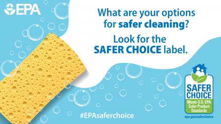 Graphic saying Look for the Safer Choice label.