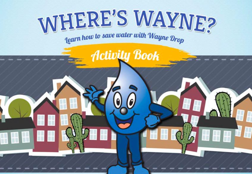 Water-Saving activity book - Where's Wayne.